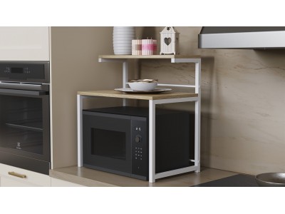 Помощна етажерка за кухня Kitchen 302 (дъб сонома/бяло)